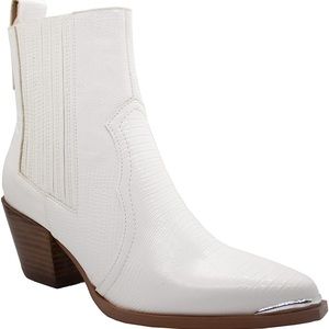 White Western Booties